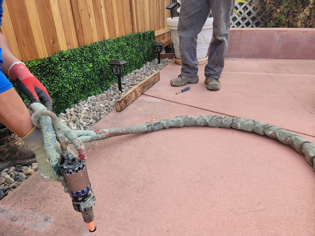 Concrete leveling example 4