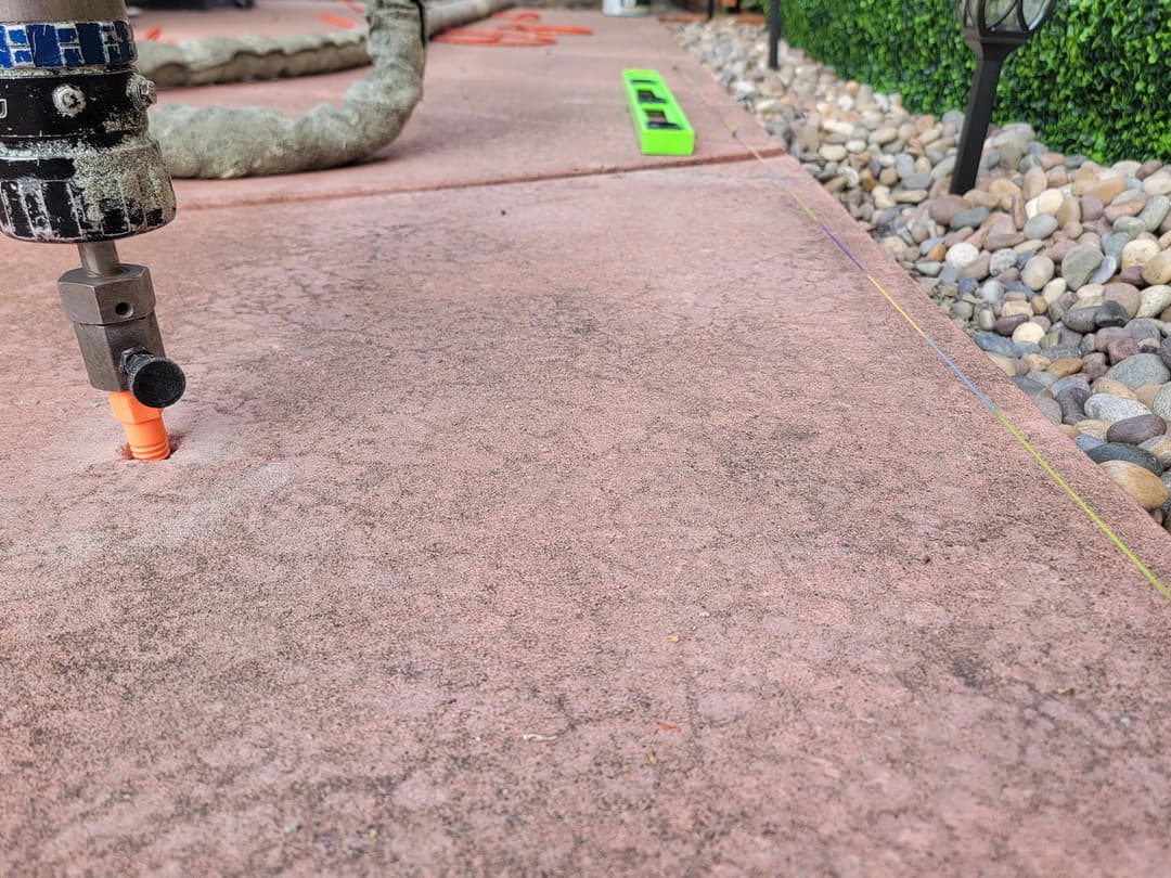 Concrete leveling example 3